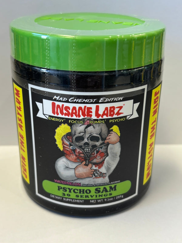 Insane Labz Psycho Sam Pre Workout Watermelon 30 Servings