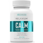 Relaxium Calm | Non-Habit Forming | All Natural Stress Relief Supplement | Anti-Anxiety Support | Elevate Mood & Boost Relaxation w/Ashwagandha, 5-HTP, GABA, & More (60 Vegan Capsules, 30 Da