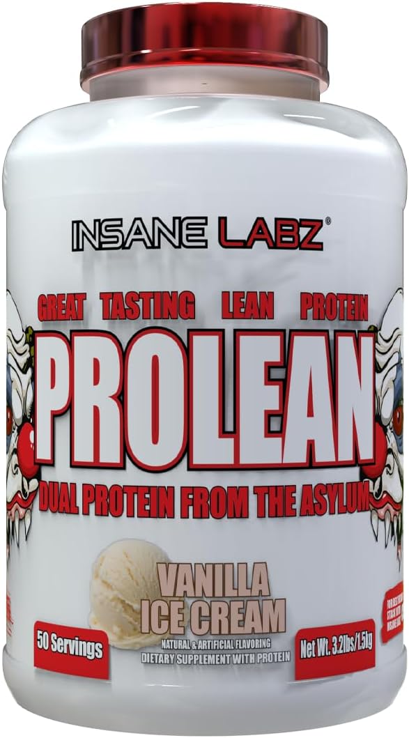 Insane Labz ProLean Protein Powder | Vanilla Ice Cream | 50 Servings