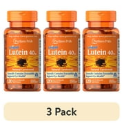 (3 pack) Lutein 40 mg with Zeaxanthin, 120 Softgels by Puritan's Pride