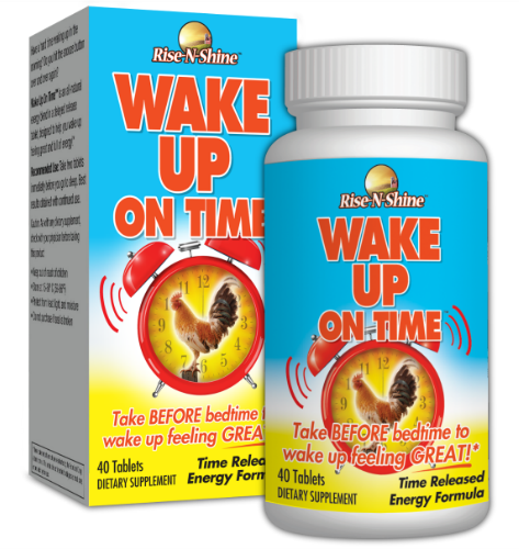Rise-N-Shine, Wake Up On Time, Time-Released Energy Supplement, Alarm Clock Pill