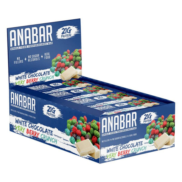 Anabar Very Berry Crunch 12 Protein Bars Final Boss Performance 21 Grams