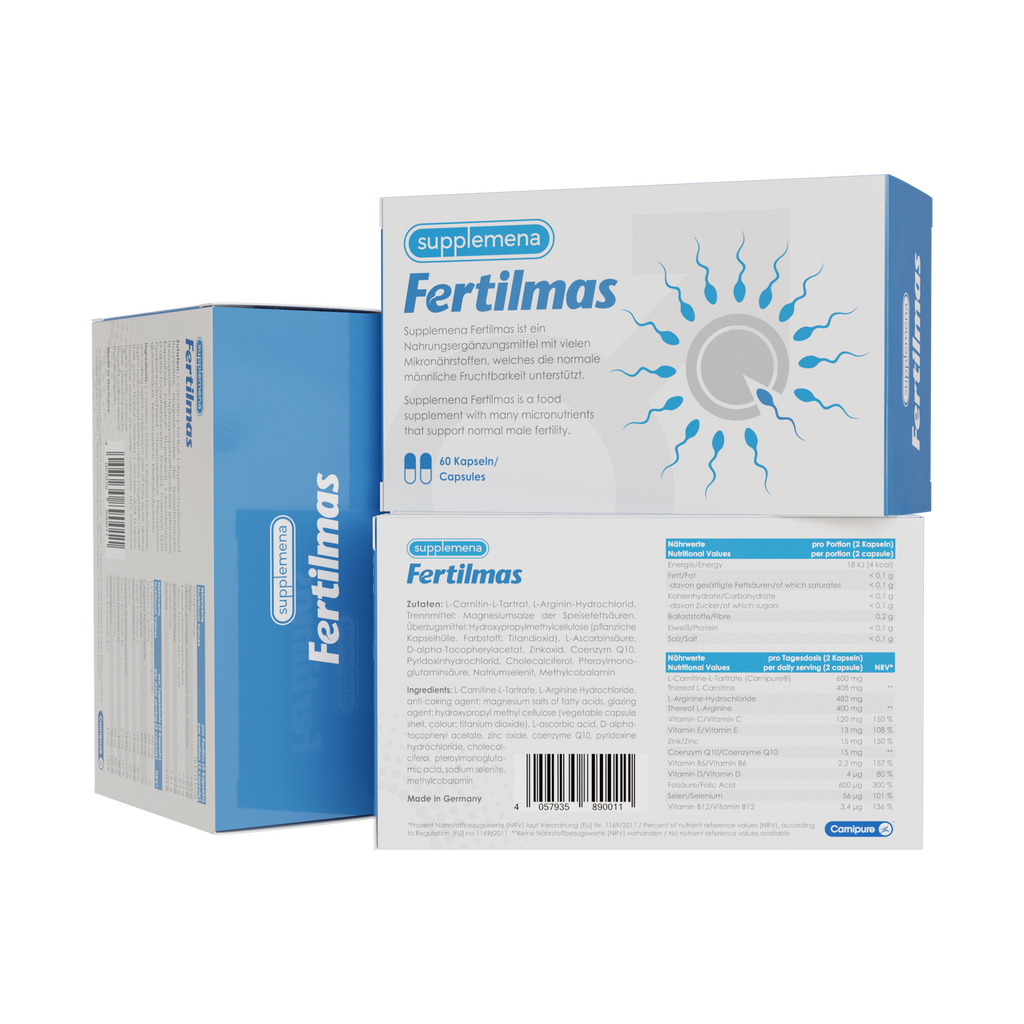 Supplemena Fertilmas Male Fertility Supplement - 3 Month Supply - 3x 60 Capsules