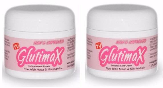 GLUTIMAX 2 Jars Buttock Butt Booty Enhancement CREAM Enlargement As Seen On TV