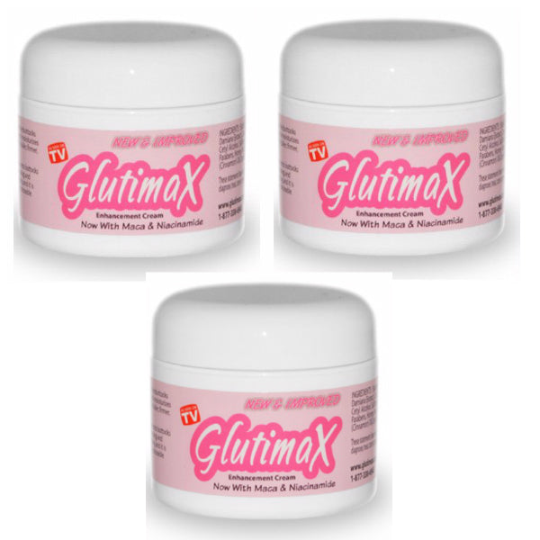 GLUTIMAX Buttock Butt Enhancement Booty Enlargement Cream AsSeenOn TV NEW 3 Jars