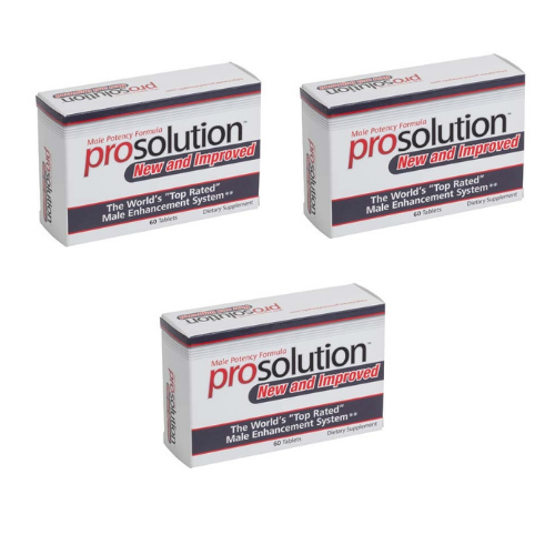 PROSOLUTION PILLS 3 Months Male Enhancement BIGGER HARDER Penis Enlargement