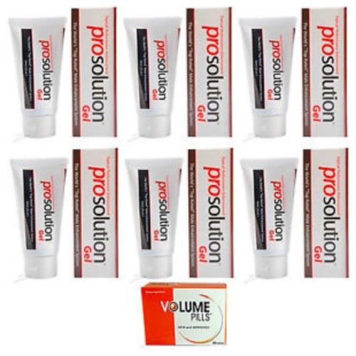 ProSolution Gel Topical Performance Enhancement 6 Tubes Plus FREE Volume Pills