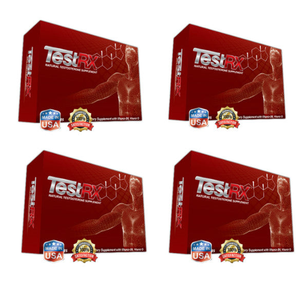 TestRX Testosterone Plus Tongkat Ali Tribulus Terrestris 480 Capsules 4 Month