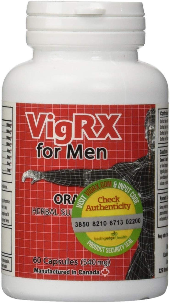 VigRX Bottle 60 Capsules Authorized Reseller Male Performance Enlargement