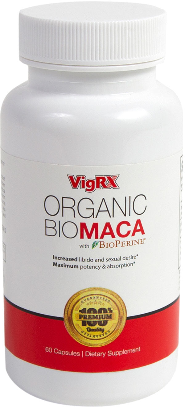VigRX Organic Bio Maca with Bioperine Male Health Supplement 60 Capsules