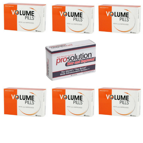 Volume Pills for Men, Male Enhancement, 6 Month Supply + FREE Prosolution Pills